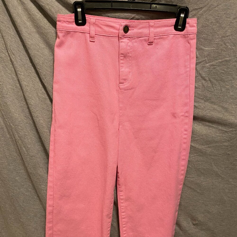 Copper Key Pants Girls Kids 16 Hot Pink Jeans Crop Capri Cuff